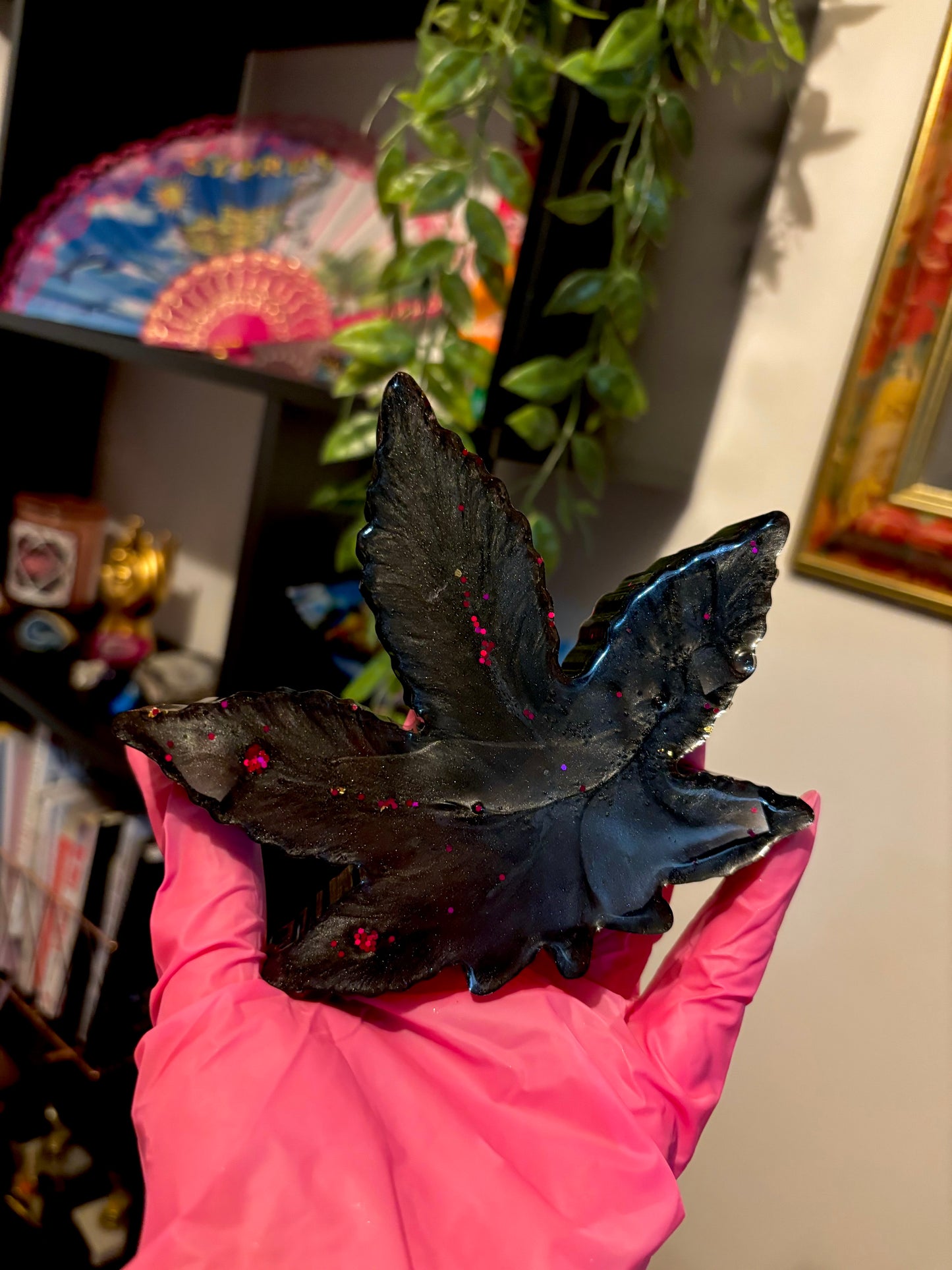 Cherry leopard leaf tray